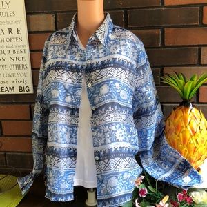 Alfred Dunner Size 14P Shirt like Jacket